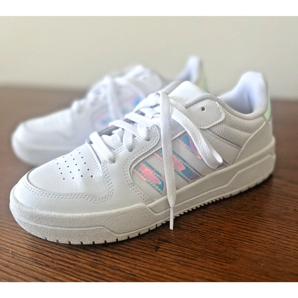 Adidas Neo Entrap Sneakers Women Size 6.5 Holographic Athletic Shoes FY6017